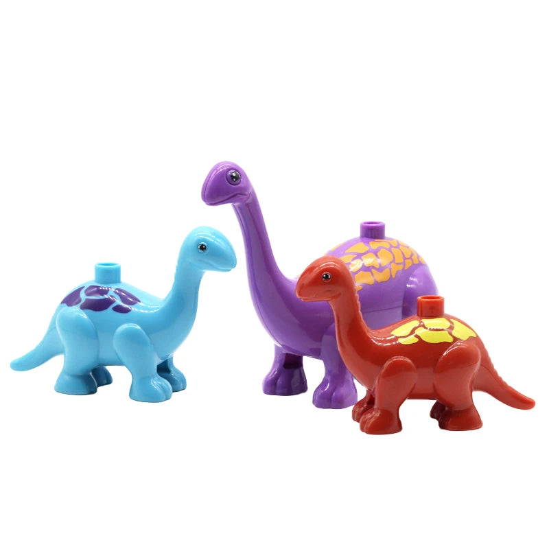 Big Size Zoo Animal Shape Building Kit Assembly Accessories Cute Birds Beasts Elephant Tiger Bricks