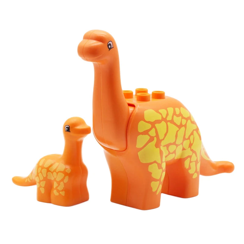 Big Size Zoo Animal Shape Building Kit Assembly Accessories Cute Birds Beasts Elephant Tiger Bricks