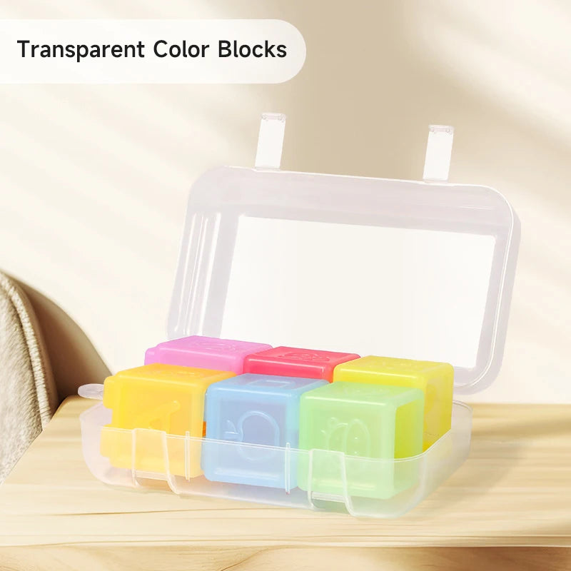 Silicone Blocks Building Soft Plastic Blocks for Kids Can Bite