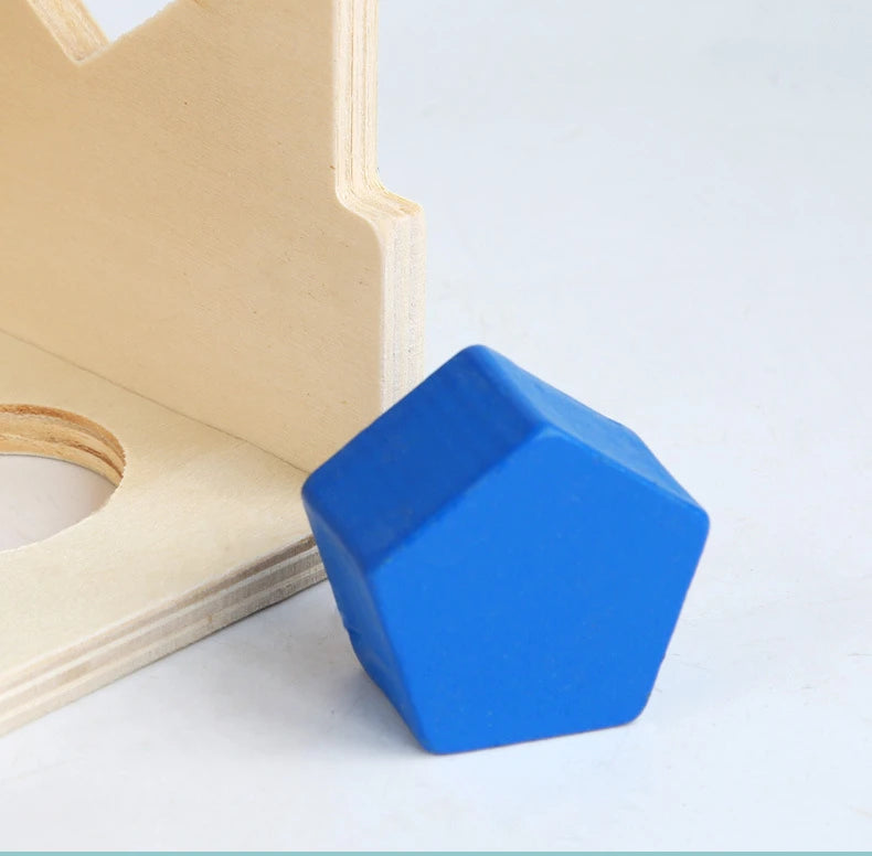 Colorful geometric cube puzzle 3D Montessori