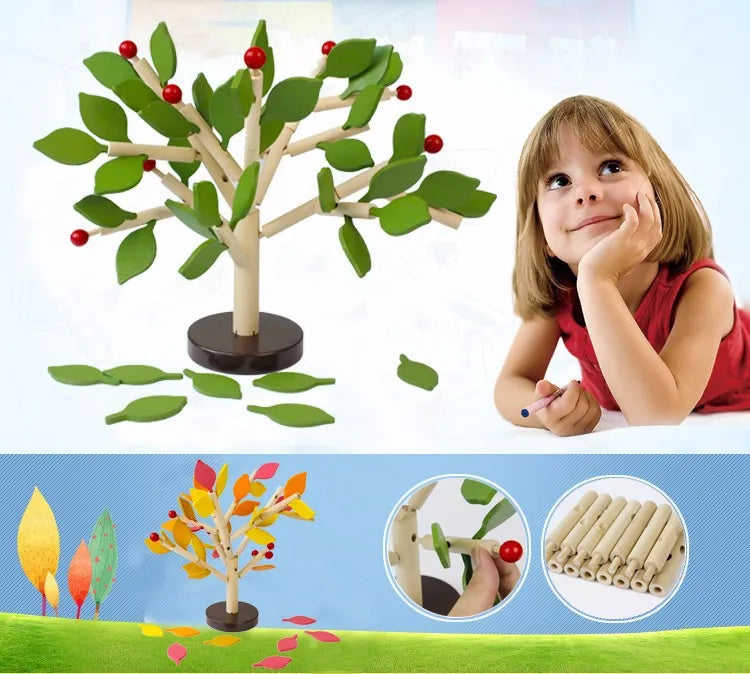 Montessori Puzzle 3D Tree Model Games Educational Toys for Children