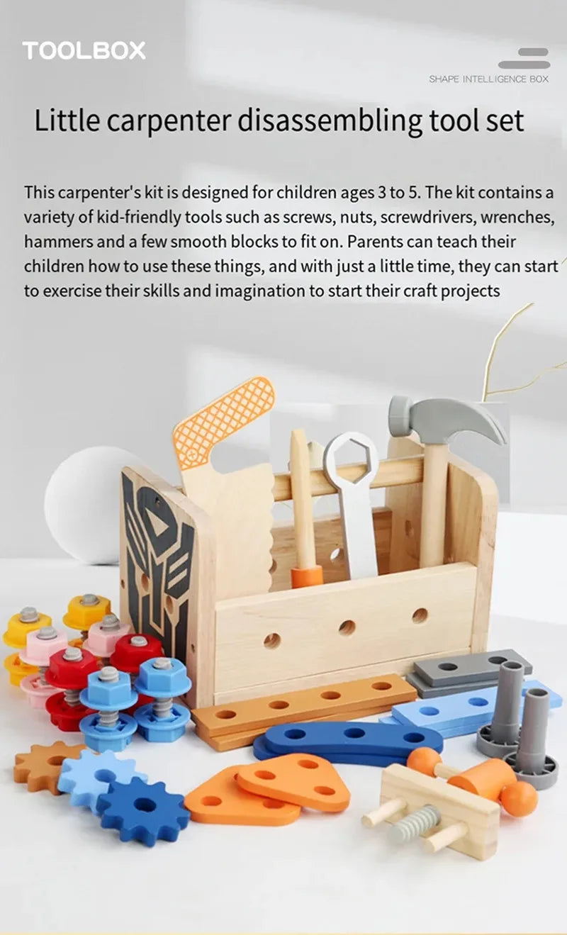 Toddler Wooden Tool Set