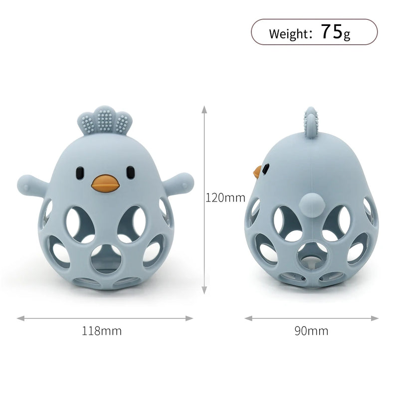 Silicone teether cartoon model toys