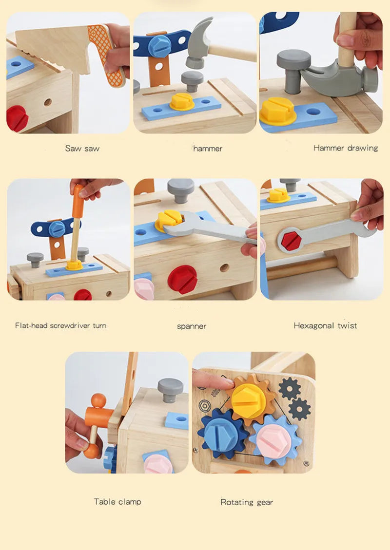 Toddler Wooden Tool Set