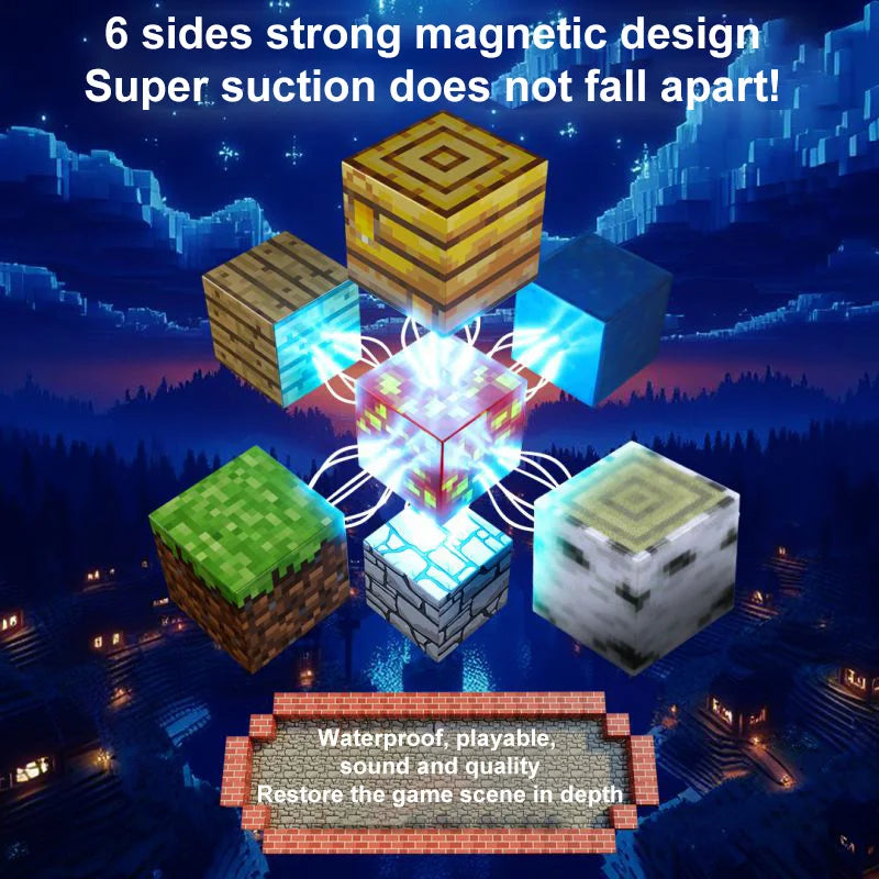 Set of magnetic blocks to build your own world.