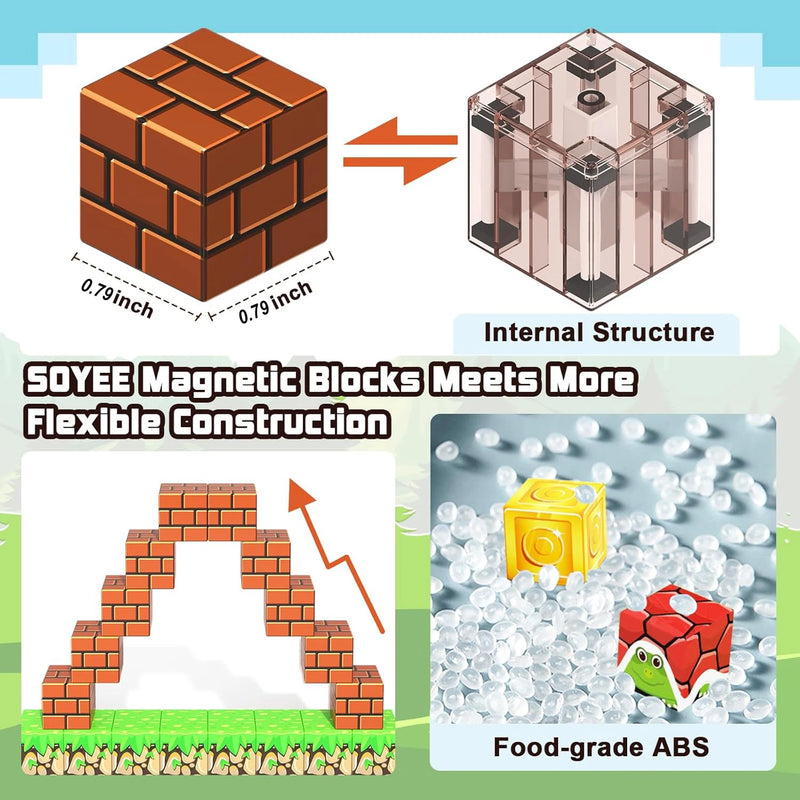 Magnetic Blocks to build unlimited challenge to imagination