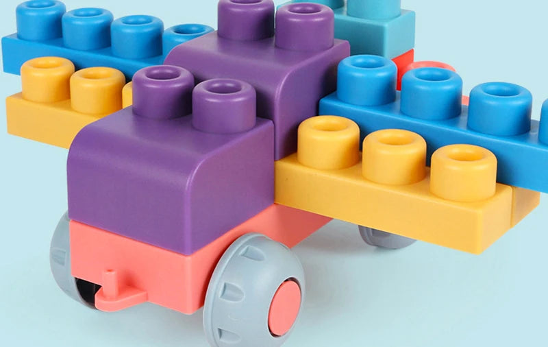 Baby safe soft rubber building blocks 40 for children from 6m-24m