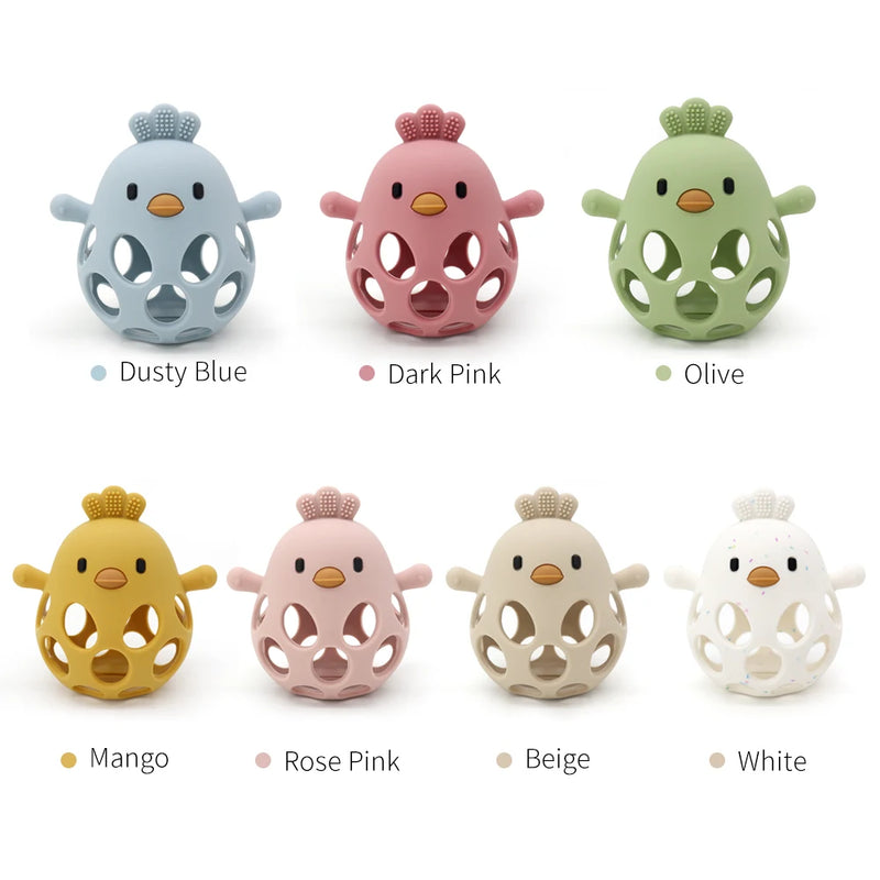 Silicone teether cartoon model toys