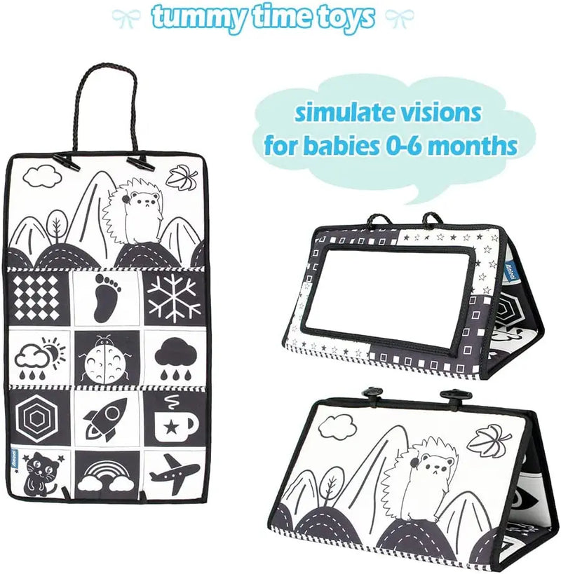 Sensory book with mirror for babies