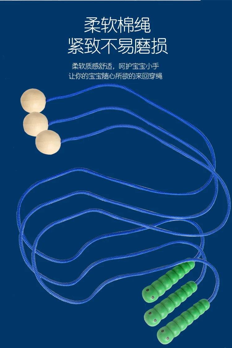 Caterpillars Eat Fruits Threading Toys Fine Motor Training