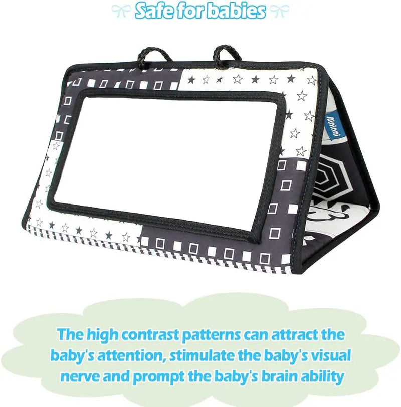 Sensory book with mirror for babies