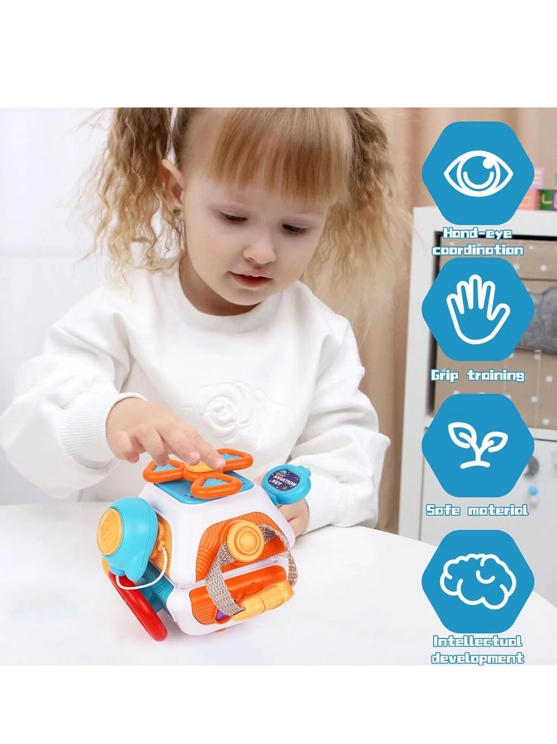 Cube Box Montessori Sensory Toys for Toddler Learning Activities